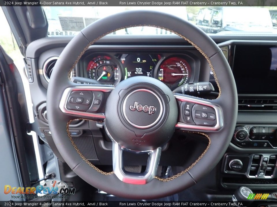 2024 Jeep Wrangler 4-Door Sahara 4xe Hybrid Steering Wheel Photo #20