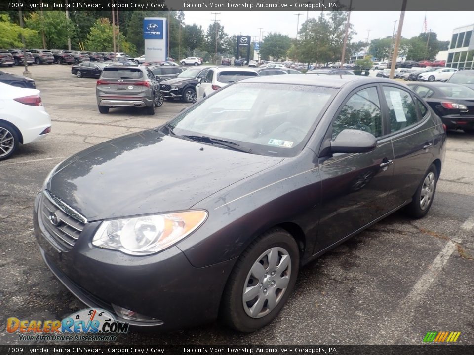 2009 Hyundai Elantra GLS Sedan Carbon Gray / Gray Photo #1