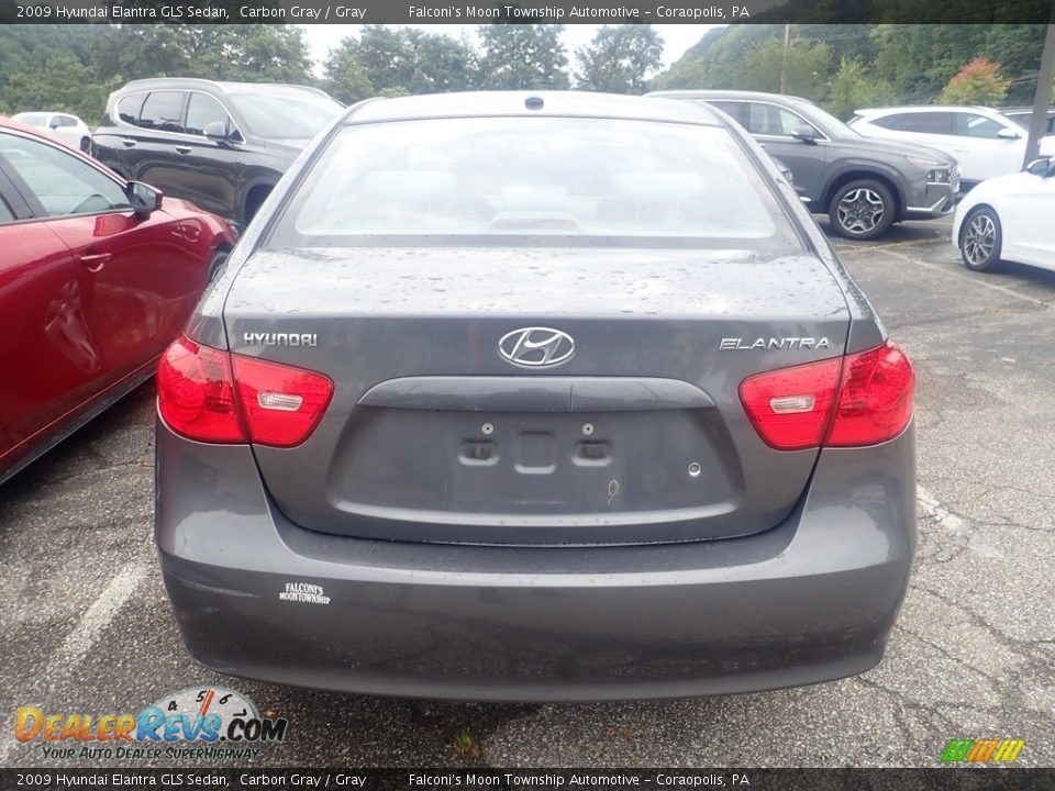 2009 Hyundai Elantra GLS Sedan Carbon Gray / Gray Photo #3