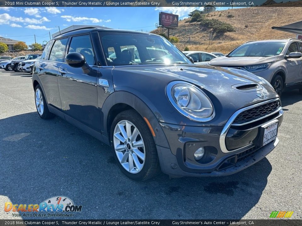 2018 Mini Clubman Cooper S Thunder Grey Metallic / Lounge Leather/Satellite Grey Photo #1