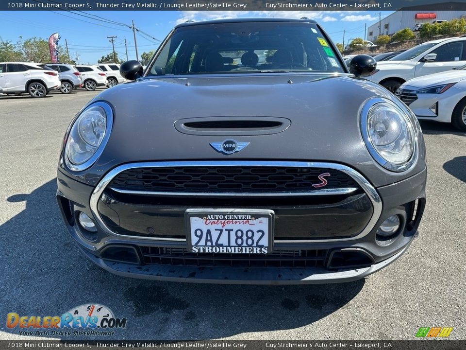 2018 Mini Clubman Cooper S Thunder Grey Metallic / Lounge Leather/Satellite Grey Photo #2