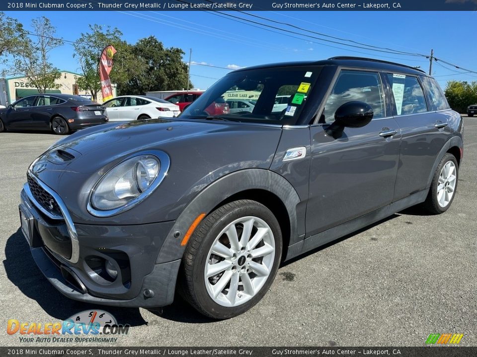 2018 Mini Clubman Cooper S Thunder Grey Metallic / Lounge Leather/Satellite Grey Photo #3