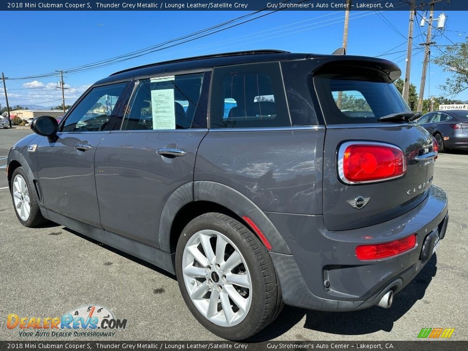 2018 Mini Clubman Cooper S Thunder Grey Metallic / Lounge Leather/Satellite Grey Photo #4