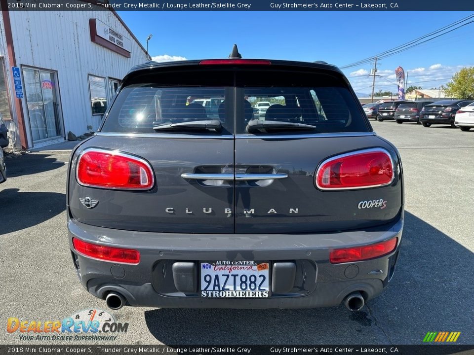 2018 Mini Clubman Cooper S Thunder Grey Metallic / Lounge Leather/Satellite Grey Photo #5