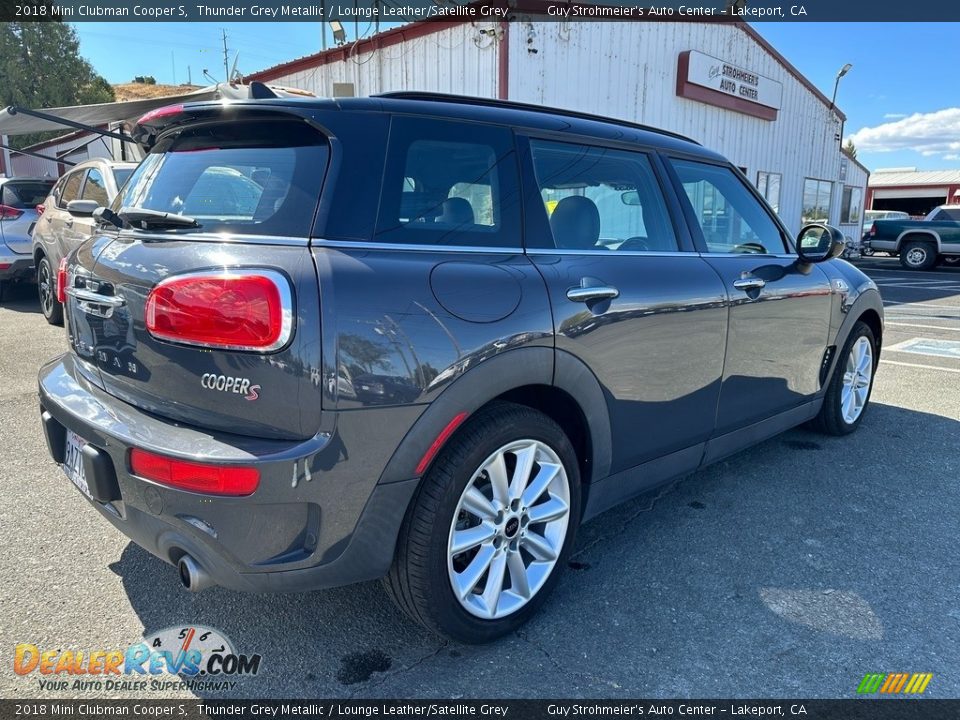 2018 Mini Clubman Cooper S Thunder Grey Metallic / Lounge Leather/Satellite Grey Photo #6