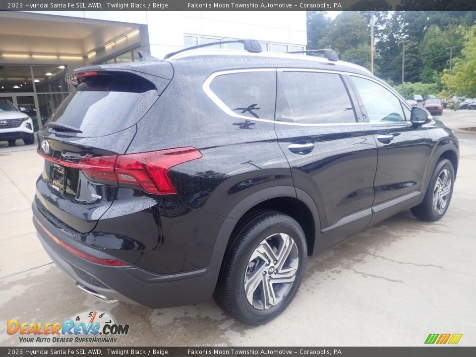 2023 Hyundai Santa Fe SEL AWD Twilight Black / Beige Photo #2