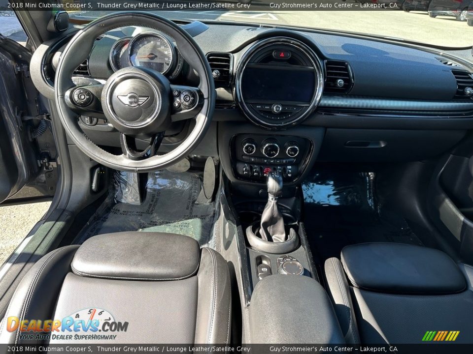 2018 Mini Clubman Cooper S Thunder Grey Metallic / Lounge Leather/Satellite Grey Photo #13