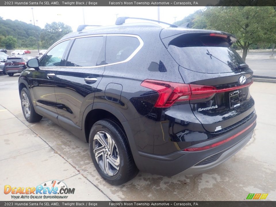 2023 Hyundai Santa Fe SEL AWD Twilight Black / Beige Photo #5