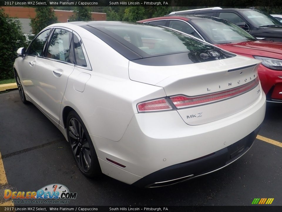 2017 Lincoln MKZ Select White Platinum / Cappuccino Photo #2