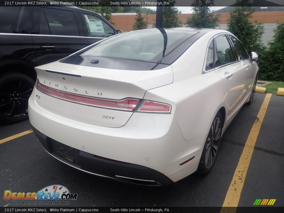 2017 Lincoln MKZ Select White Platinum / Cappuccino Photo #4