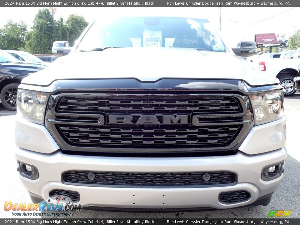 2024 Ram 1500 Big Horn Night Edition Crew Cab 4x4 Billet Silver Metallic / Black Photo #10