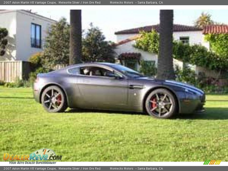 2007 Aston Martin V8 Vantage Coupe Meteorite Silver / Iron Ore Red Photo #3