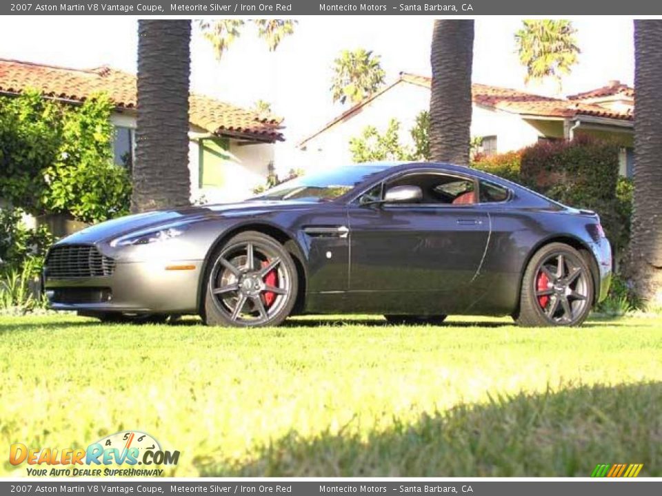2007 Aston Martin V8 Vantage Coupe Meteorite Silver / Iron Ore Red Photo #4