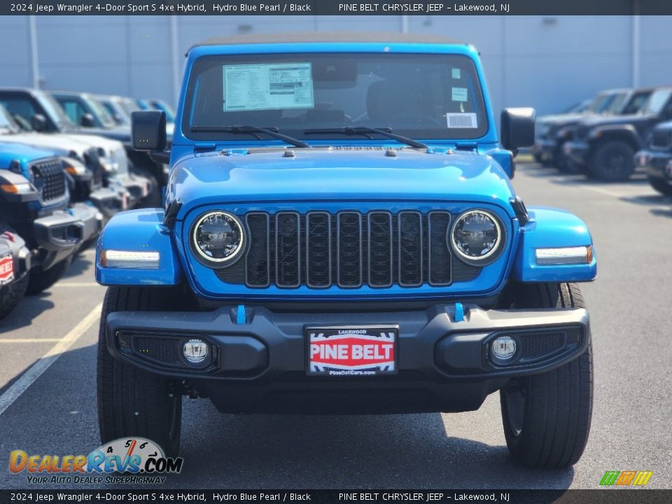 2024 Jeep Wrangler 4-Door Sport S 4xe Hybrid Hydro Blue Pearl / Black Photo #2