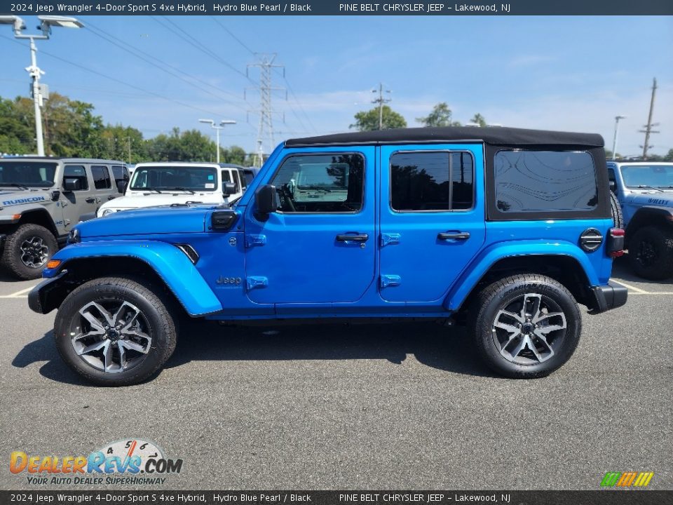 Hydro Blue Pearl 2024 Jeep Wrangler 4-Door Sport S 4xe Hybrid Photo #3