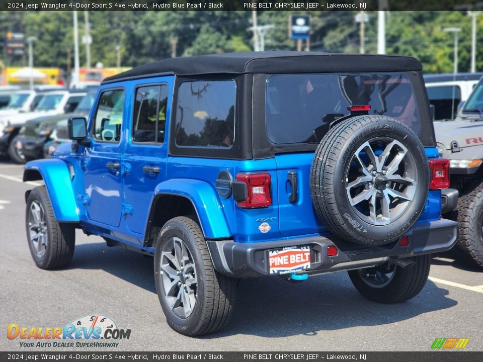 2024 Jeep Wrangler 4-Door Sport S 4xe Hybrid Hydro Blue Pearl / Black Photo #4