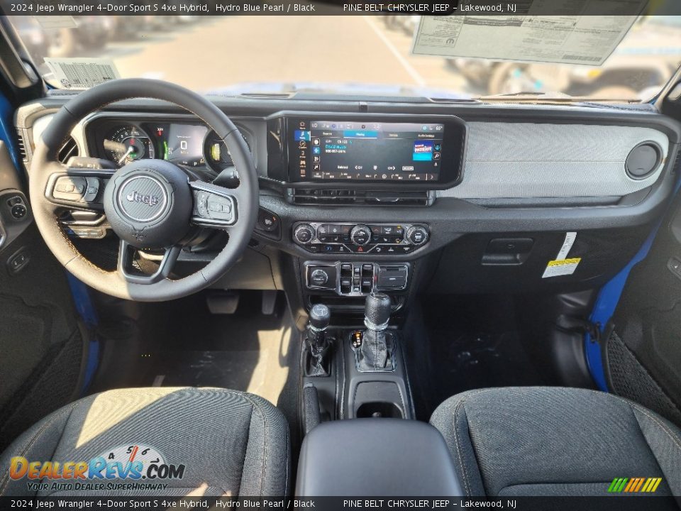 Dashboard of 2024 Jeep Wrangler 4-Door Sport S 4xe Hybrid Photo #9