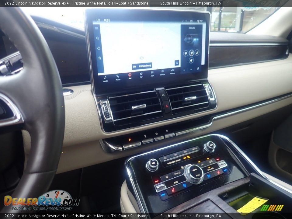 2022 Lincoln Navigator Reserve 4x4 Pristine White Metallic Tri-Coat / Sandstone Photo #22