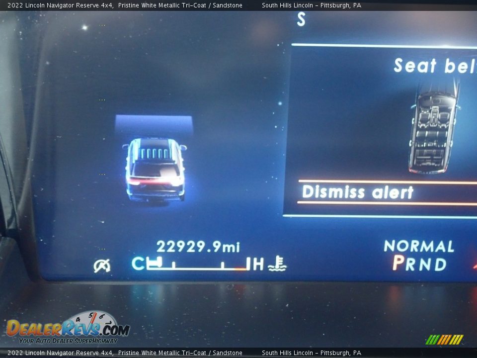 2022 Lincoln Navigator Reserve 4x4 Pristine White Metallic Tri-Coat / Sandstone Photo #24