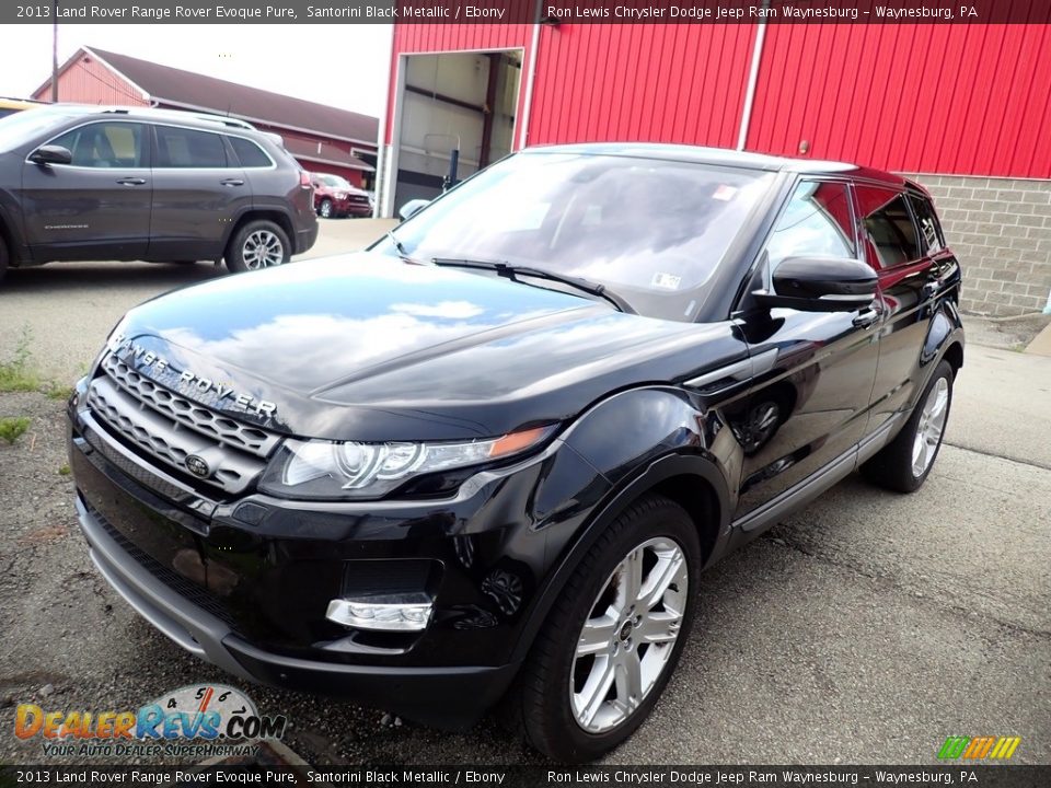 2013 Land Rover Range Rover Evoque Pure Santorini Black Metallic / Ebony Photo #1