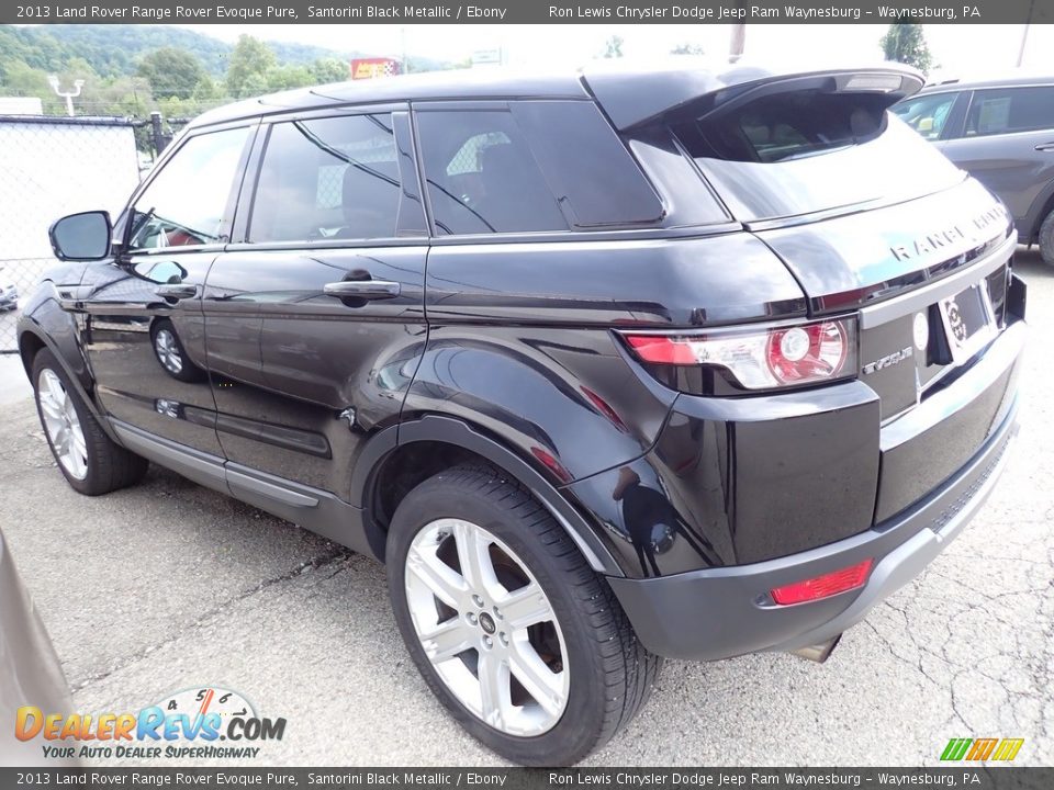 2013 Land Rover Range Rover Evoque Pure Santorini Black Metallic / Ebony Photo #2