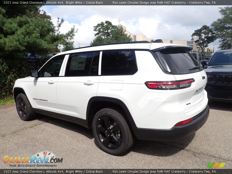 2023 Jeep Grand Cherokee L Altitude 4x4 Bright White / Global Black Photo #3