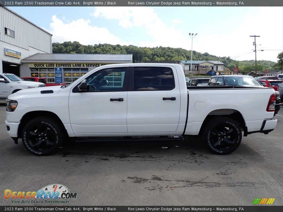 2023 Ram 1500 Tradesman Crew Cab 4x4 Bright White / Black Photo #2