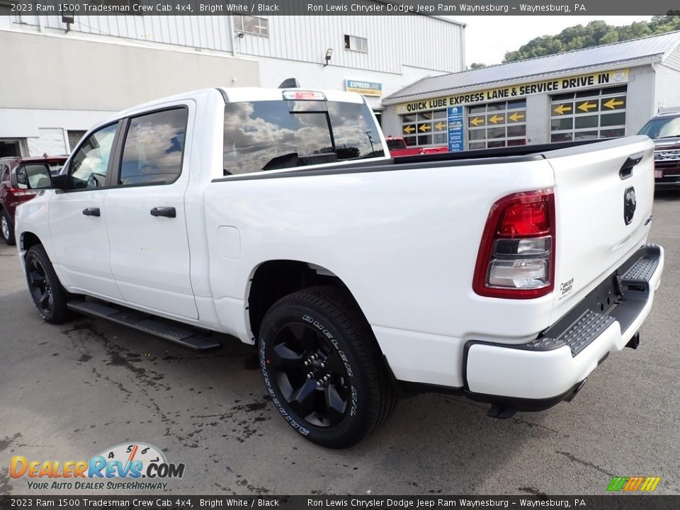 2023 Ram 1500 Tradesman Crew Cab 4x4 Bright White / Black Photo #3