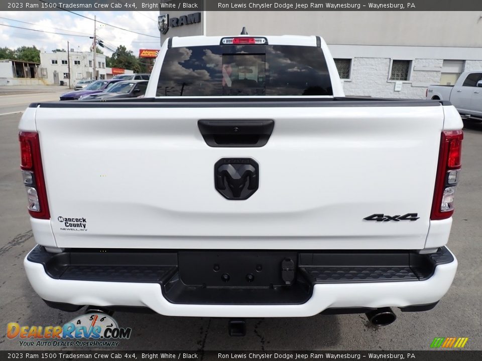 2023 Ram 1500 Tradesman Crew Cab 4x4 Bright White / Black Photo #4