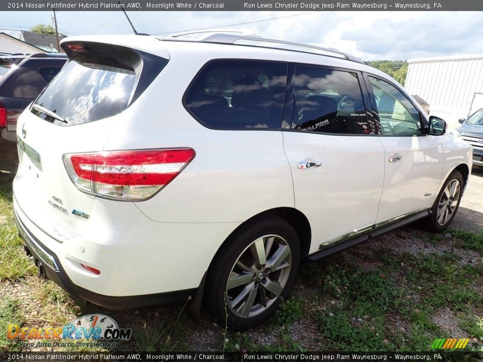 2014 Nissan Pathfinder Hybrid Platinum AWD Moonlight White / Charcoal Photo #3