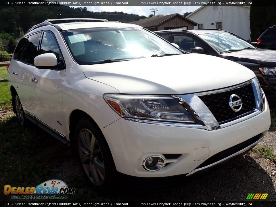 Moonlight White 2014 Nissan Pathfinder Hybrid Platinum AWD Photo #4