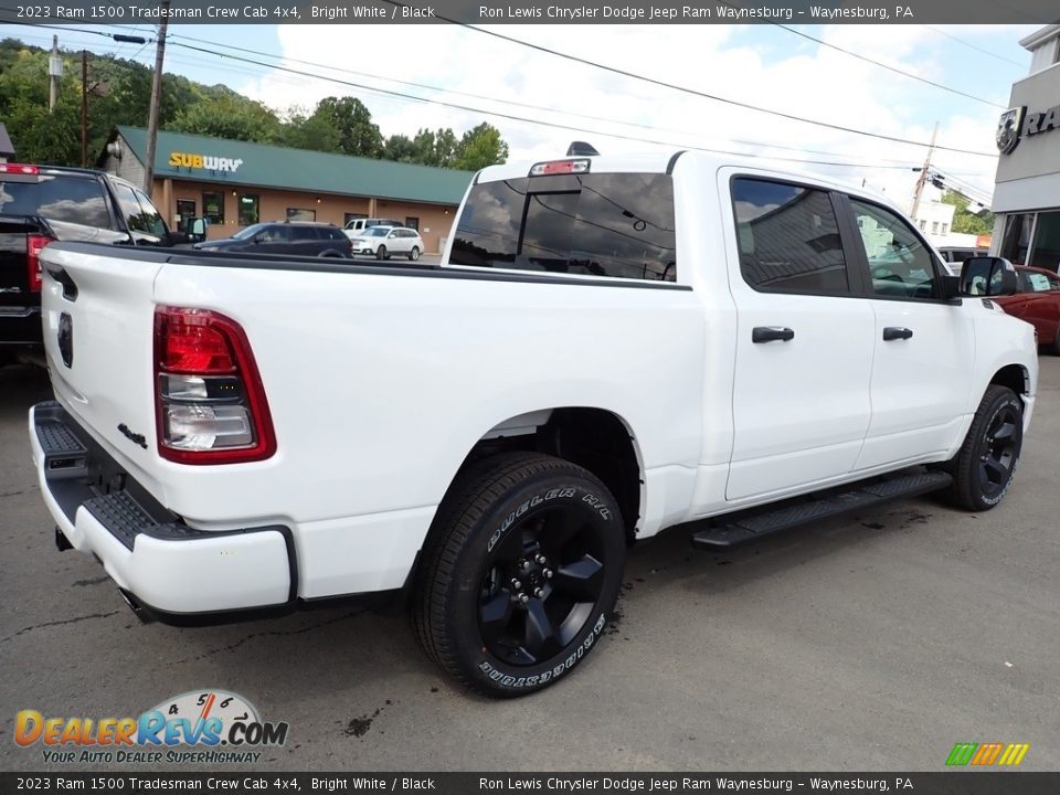 2023 Ram 1500 Tradesman Crew Cab 4x4 Bright White / Black Photo #7