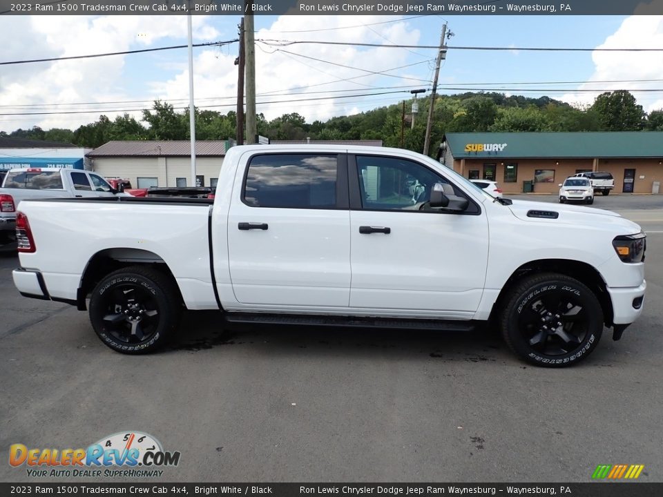 2023 Ram 1500 Tradesman Crew Cab 4x4 Bright White / Black Photo #8