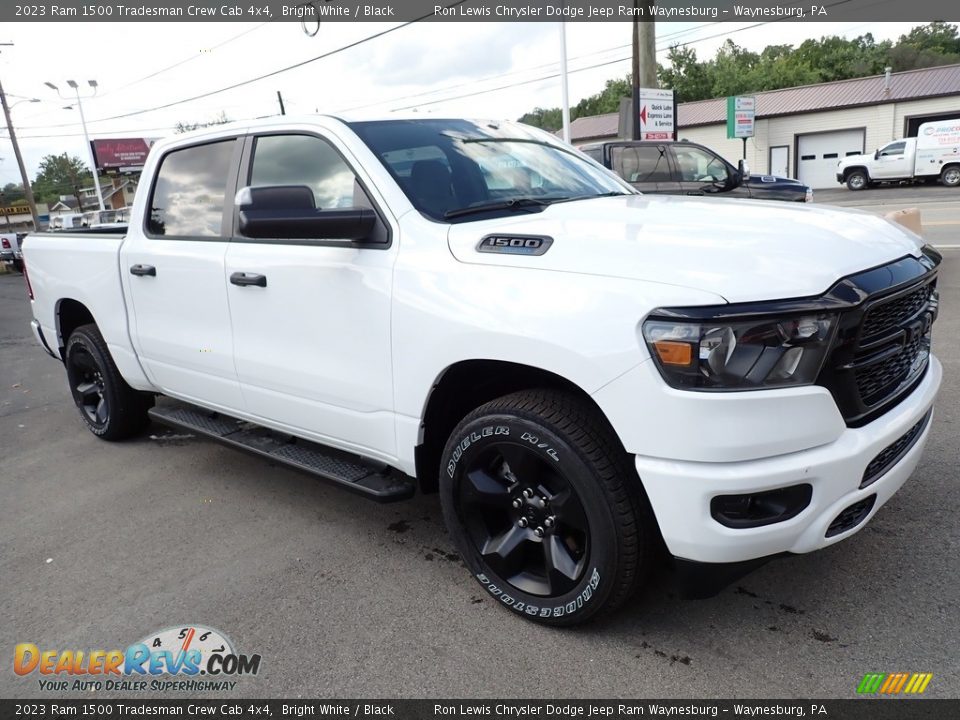 2023 Ram 1500 Tradesman Crew Cab 4x4 Bright White / Black Photo #9