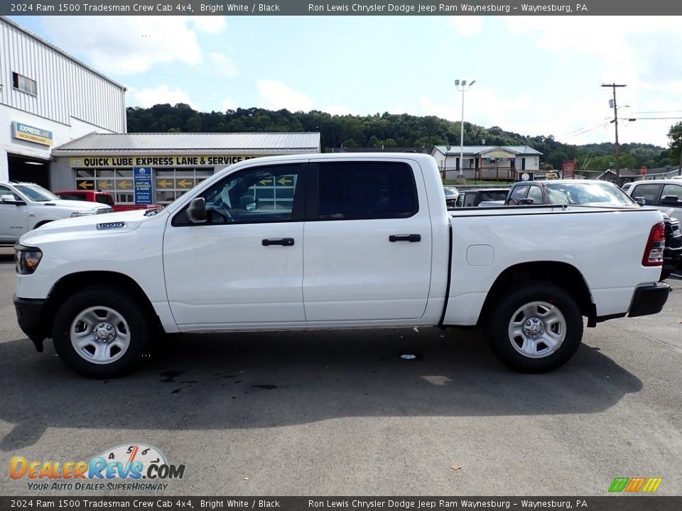 2024 Ram 1500 Tradesman Crew Cab 4x4 Bright White / Black Photo #2