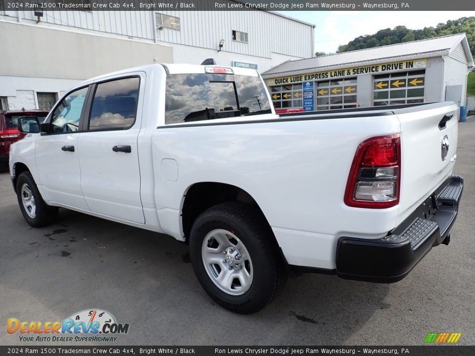 2024 Ram 1500 Tradesman Crew Cab 4x4 Bright White / Black Photo #3