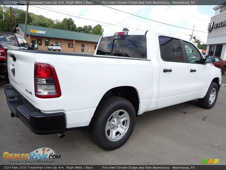 2024 Ram 1500 Tradesman Crew Cab 4x4 Bright White / Black Photo #7