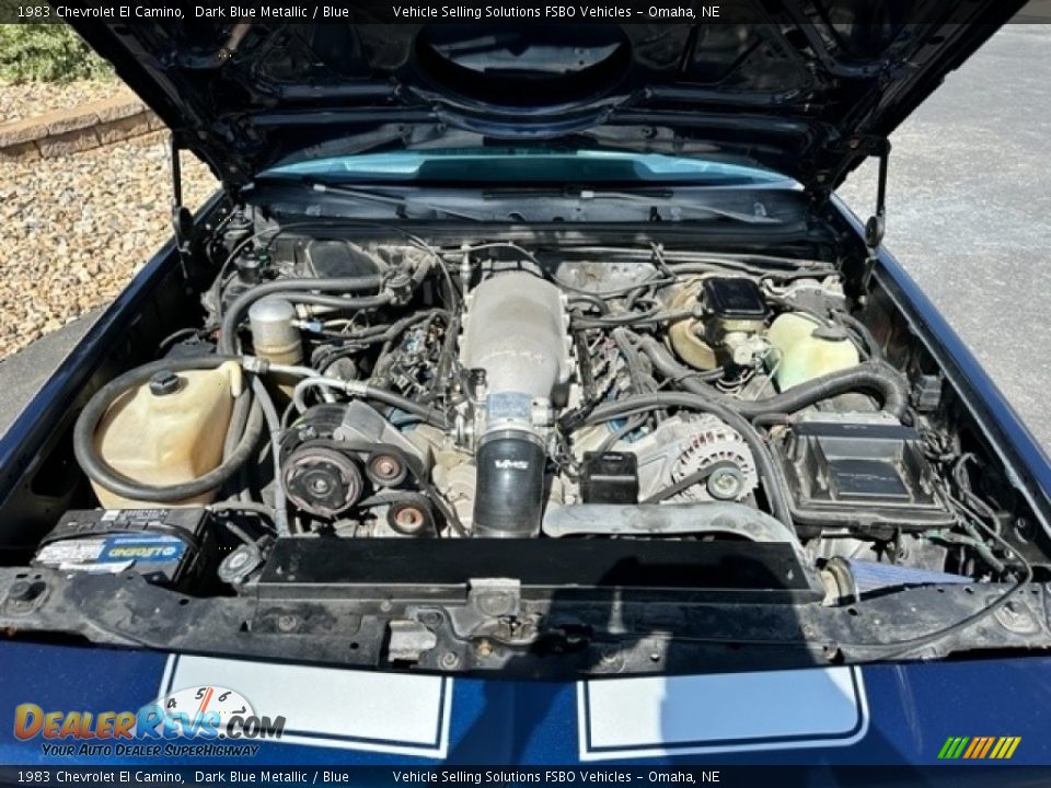 1983 Chevrolet El Camino Dark Blue Metallic / Blue Photo #8