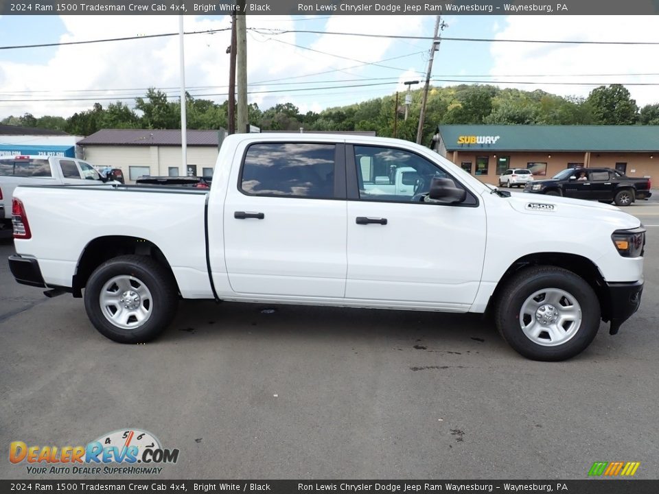 2024 Ram 1500 Tradesman Crew Cab 4x4 Bright White / Black Photo #8