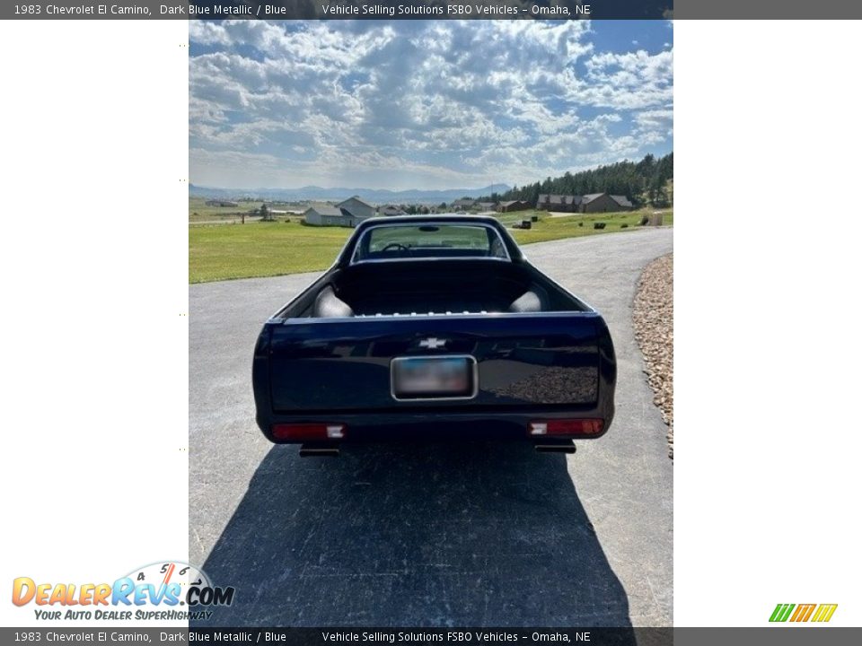 1983 Chevrolet El Camino Dark Blue Metallic / Blue Photo #10