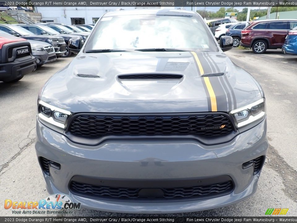 Destroyer Gray 2023 Dodge Durango R/T Hemi Orange AWD Photo #9