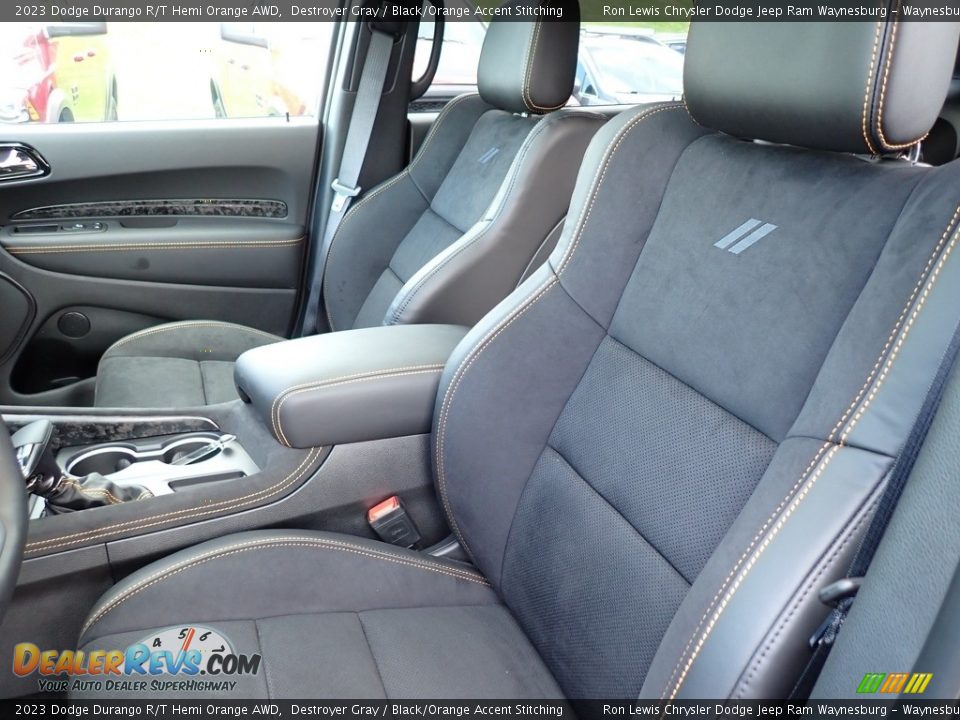 Front Seat of 2023 Dodge Durango R/T Hemi Orange AWD Photo #11