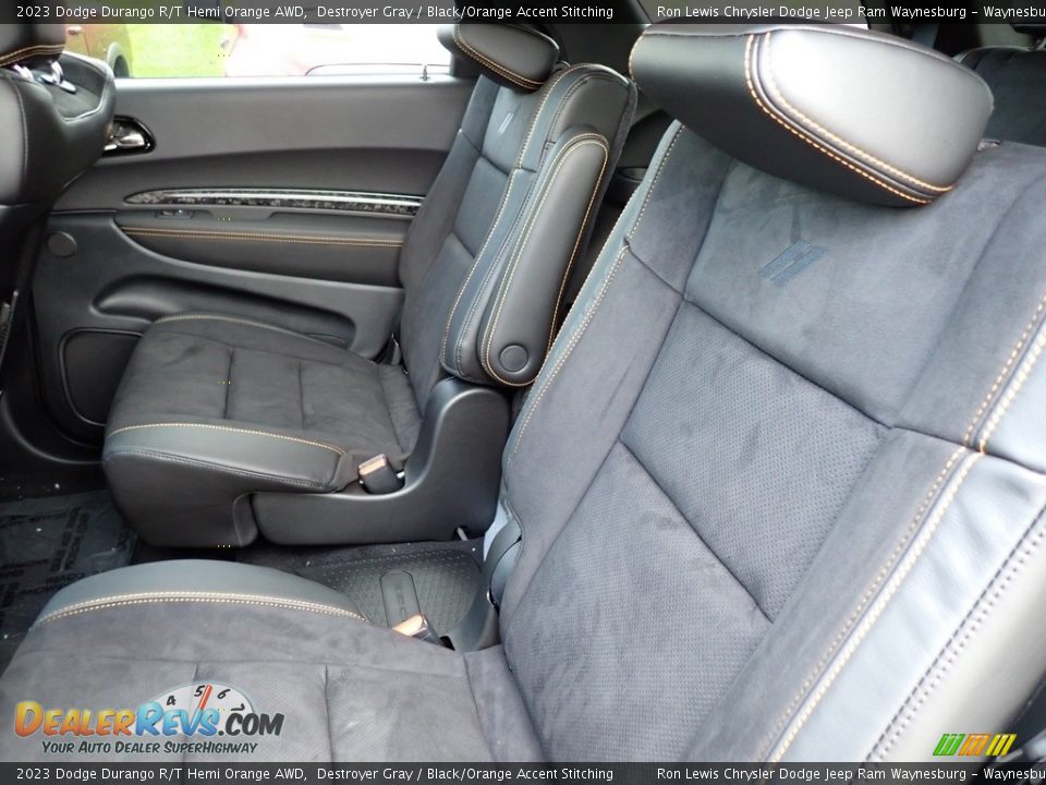 Rear Seat of 2023 Dodge Durango R/T Hemi Orange AWD Photo #12