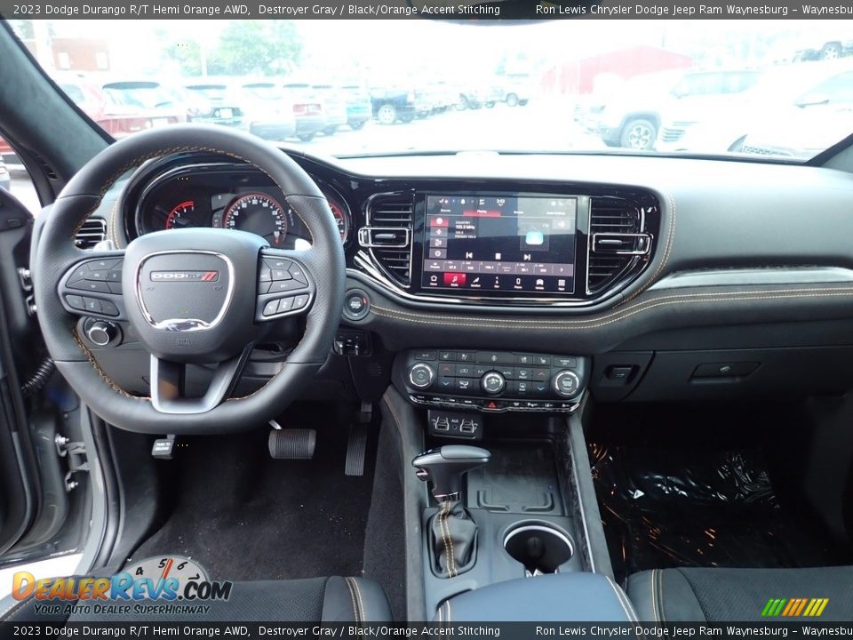 Dashboard of 2023 Dodge Durango R/T Hemi Orange AWD Photo #13