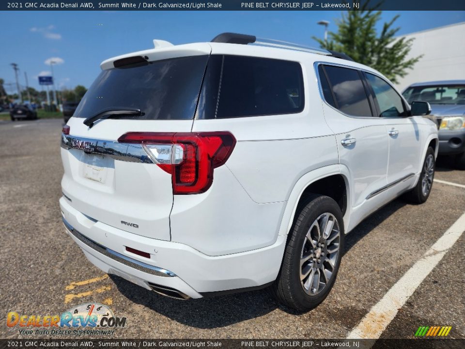 2021 GMC Acadia Denali AWD Summit White / Dark Galvanized/Light Shale Photo #3