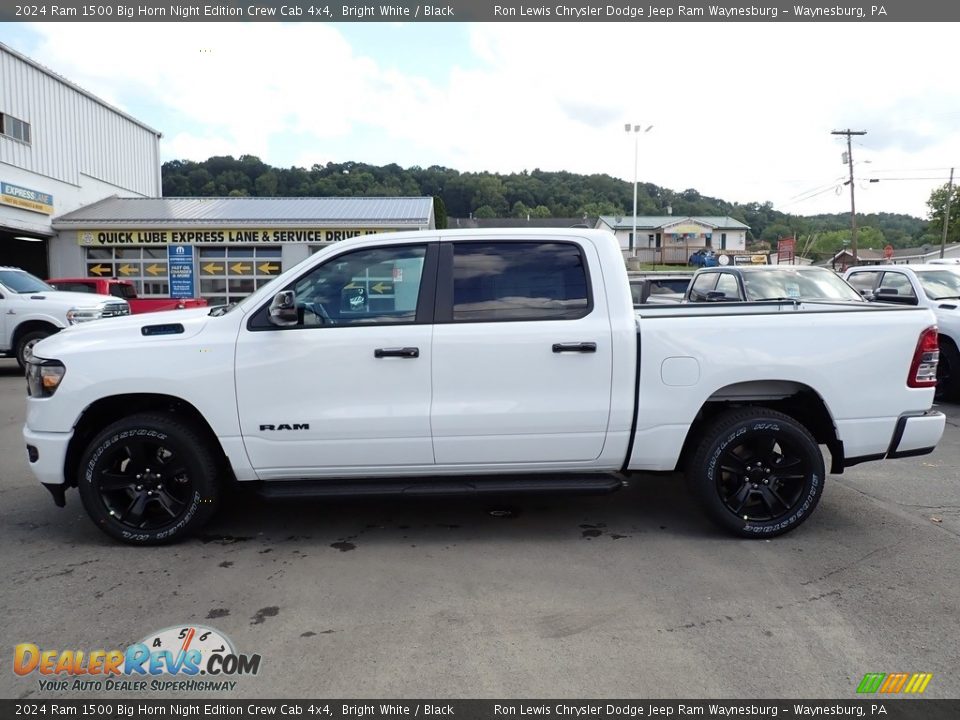 2024 Ram 1500 Big Horn Night Edition Crew Cab 4x4 Bright White / Black Photo #2