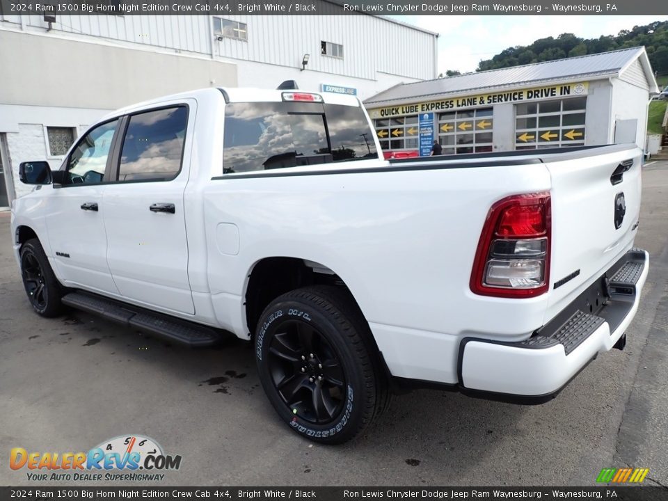 2024 Ram 1500 Big Horn Night Edition Crew Cab 4x4 Bright White / Black Photo #3