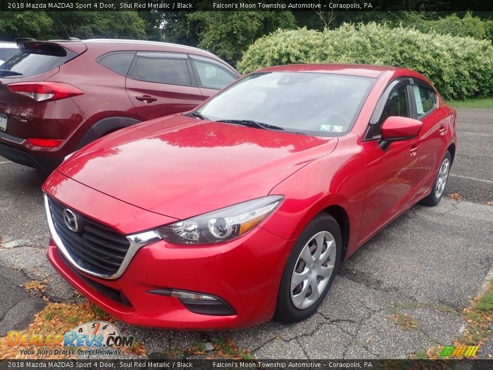 2018 Mazda MAZDA3 Sport 4 Door Soul Red Metallic / Black Photo #1