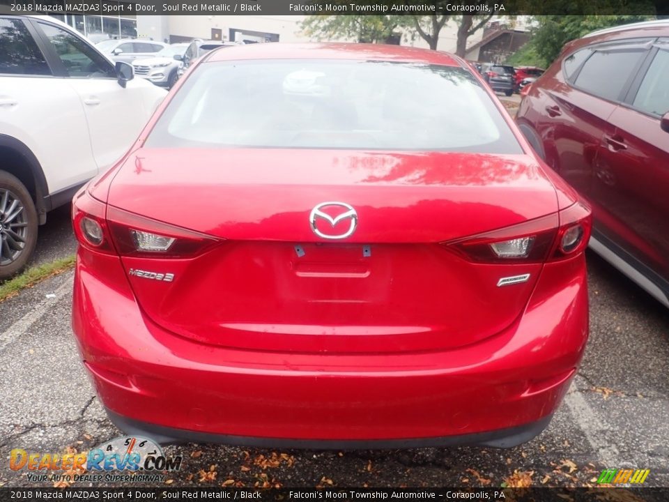 2018 Mazda MAZDA3 Sport 4 Door Soul Red Metallic / Black Photo #3