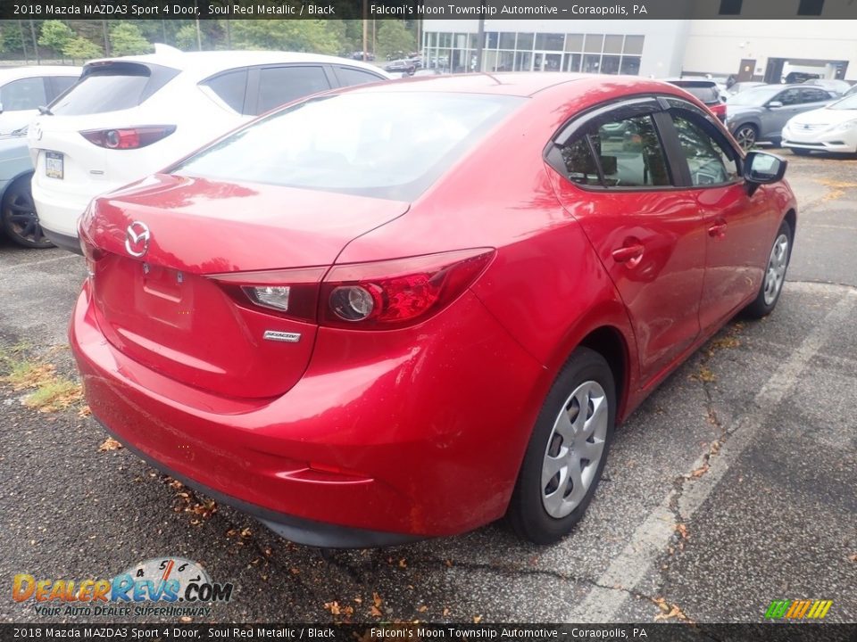 2018 Mazda MAZDA3 Sport 4 Door Soul Red Metallic / Black Photo #4